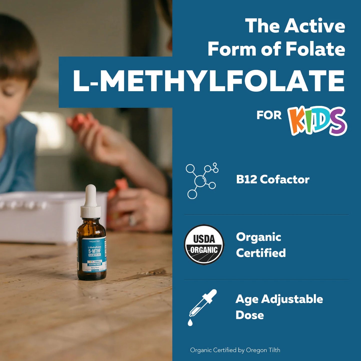 Nuevera Organic Kids Methylfolate + B12 Drops