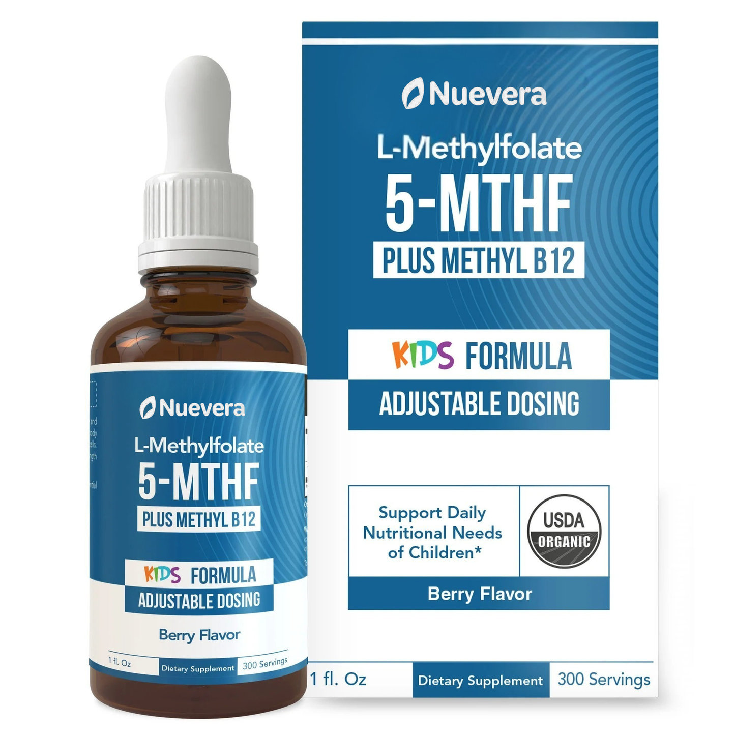 Nuevera Organic Kids Methylfolate + B12 Drops